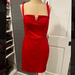Jodi Kristopher red cocktail dress